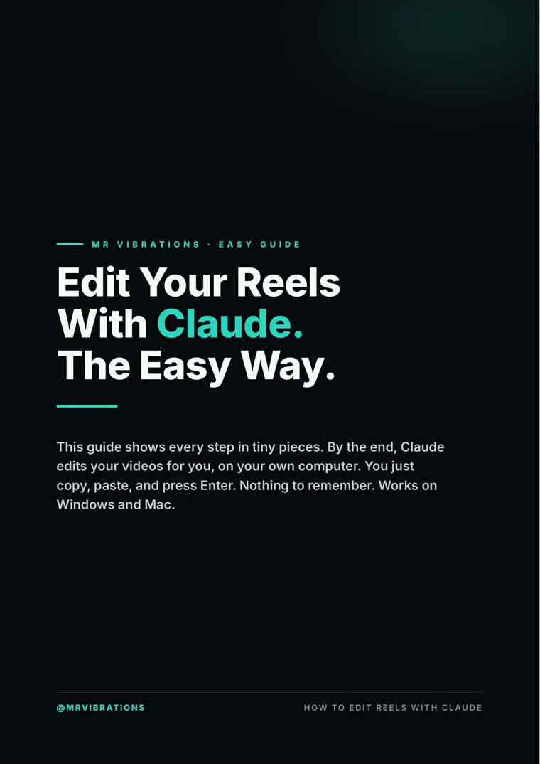 How to Edit Reels the Easy Way first page